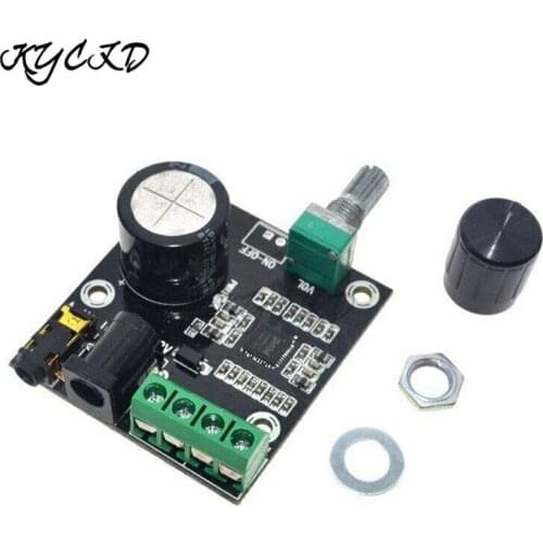 PAM8610 Amplifier Board Dual Channel 15W*2 DC 12V Class D Digital Audio Amplifiers with Volume Control Placa Amplificador