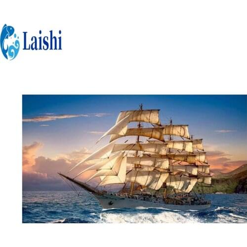 Full Diamond Painting Abstract sea sailing Diamond embroidery Cross Stitch Mosaic 5D Diy Square Round diamond 3d Embroidery Gift