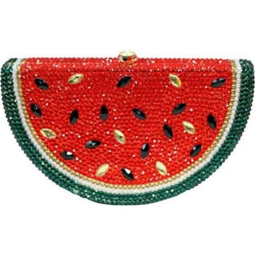 Luxury Watermelon Crystal Bag American Style Evening Bag Personality Clutch Wallet