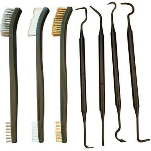 Steel Mini Double-end Wire Polishing Brush Metal Cleaning Rust Brush Auto Gas Stove Accessories Pipes Cleaning Tools