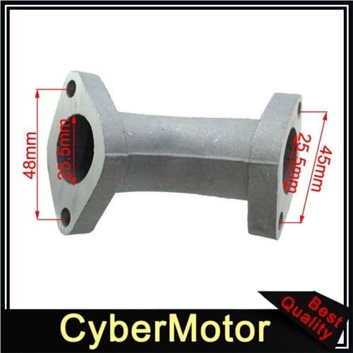 YX073-05 25.5mm Manifold Intake Pipe Inlet For 110cc 125cc 140cc Pit Dirt Bike Motorcycle