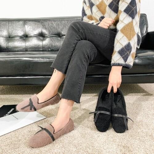 Women Flats Shallow Shoes Loafers Autumn Fashion Flat Casual Shoes Plus Size 35-43 Zapatos De Mujer Sapato Feminino W24-09