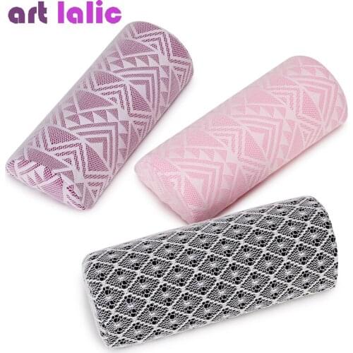 1Pc Professional Lace Soft Nail Art Pillow Hand Cushion Arm Rest Manicure Care Nail Art Tools Design