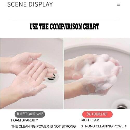 1Pcs Portable Soap Mesh Soap Foaming Net Hangable Handmade Soap Bag Shower Saver Cleansing New Foam Delicate Bath Network T E9A6