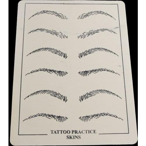 10pcs/pack 2016 Permanent Makeup Eyebrow Tattoo Practice Skin Maquillage Fake Eye Tattoo Practice Skin for Microblading
