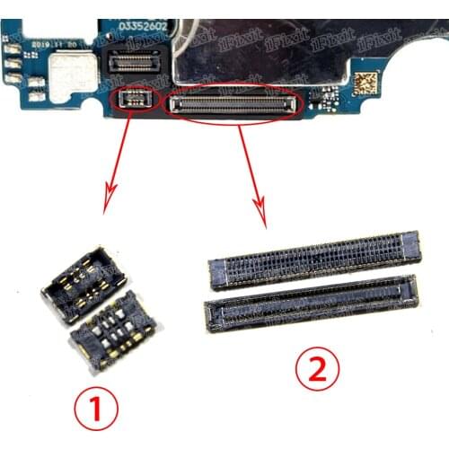 2pcs/lot For Samsung Galaxy A71 A715 A715F A715FD LCD Display FPC / USB Charger Charging Plug / Battery FPC Connector Contact
