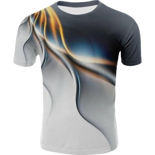 2021 summer fashion 3D printing T-shirt mens and womens fashion T-shirt round neck short-sleeved T-shirt/pattern