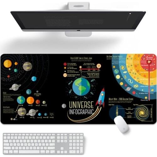 90x40cm Large Mouse Pad Universe Starry Sky Family Laptop Gamer Rubber Mouse Mat Thicken Mouse Pad Computer desk Protect matft