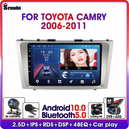 Android10 2 DinFor Toyota Camry 2006-2011Car Radio Multimedia Video Player Head Unit RDS DSP GPS Navigation IPS Split Screen DVD