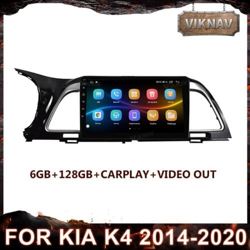 Car Radio For KIA K4 2014 2015 2016 2017 2018 2019 2020 1024*600 Android 10.0 GPS Navigation Multimedia Player Stereo Headunit