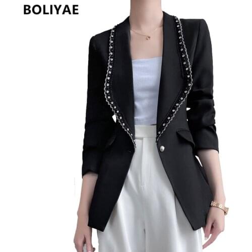 BOLIYAE Women's White Jackets