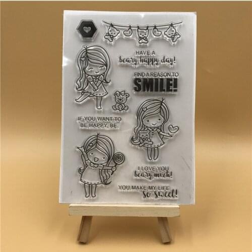 Girl Love Y Transparent Clear Silicone Stamp Seal DIY Scrapbooking photo Album Decorative Clear Stamp