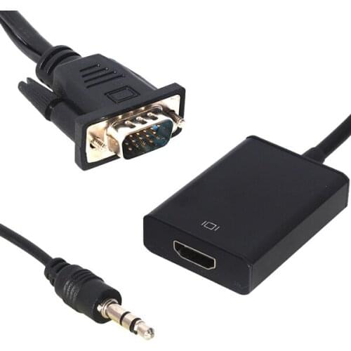 POWERMASTER PM-18637 VGA MALE TO HDMI FEMALE CONVERTER CABLE