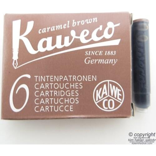 Kaweco Fountain Pen Cartridge Brown 6'lı Package