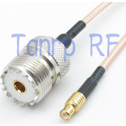50CM Pigtail coaxial jumper cable RG316 extension cord 20in UHF SO239 female jack to MCX male plug RF adapter connector