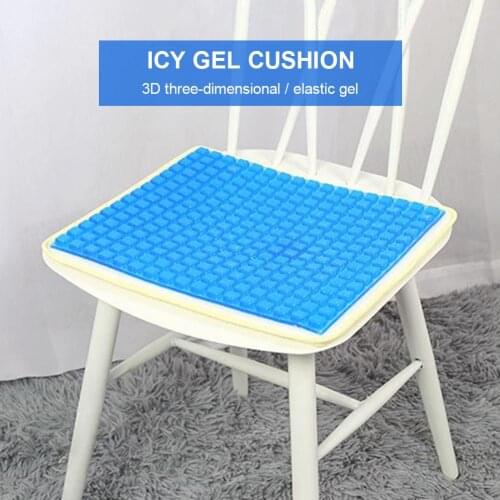 Soft silicone cooling pad auto chair seat cool mat wataerproof gel for memory foam neck cushion Latex pillow pillow gel mat blue