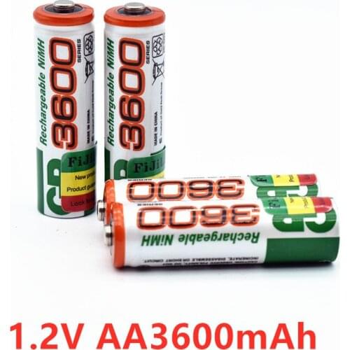4-20pcs100% New 1.2V AA battery 3600mAh NI MH Pre-Charged Batteries Ni-MH Rechargeable AA3600 Battery For Toys Camera Microphone