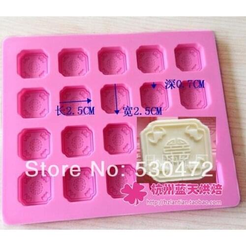 20 hole Hi word Silica gel cake mold chocolate mould ice cube tray biscuit mould kitchen tools