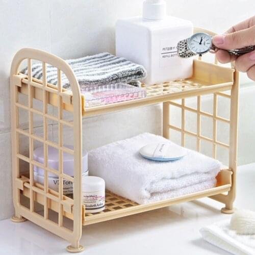 Cute 2 Layer Cosmetic Brush Pencil Storage Rack Simple Desktop Stationery Organizer Rack Simple Diy Folding Handmade Rack