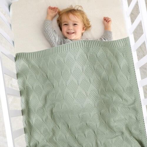 Knitted Newborn Swaddle Stroller Bedding Wrap Baby Blankets Fashion Infantil Boys Girls Receiving Blanket Children Quilts
