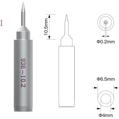 Qianli Quatily 936 Universal Soldering Iron Tips Lead Free Durable K J I Welding Tips for BGA Soldering Rework