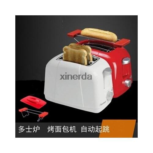 WST-978 New Family Stainless Steel Toaster Toys, Bread Maker, Toasters 220V/750W With a dust cover with a grill