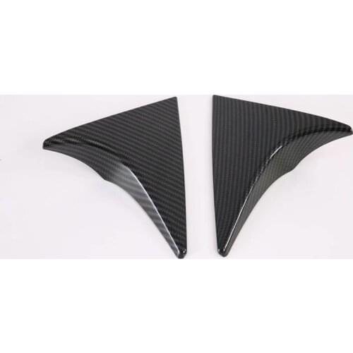 For Hyundai Tucson 2019 2020 Carbon Fiber Rear Window Spoiler Tail Windshield Wing Decoration Strip Cover Trim Accessories