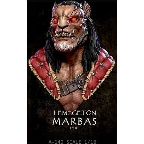 1/10 Resin Bust of lion fighter Model Kits Self-assembled A-140