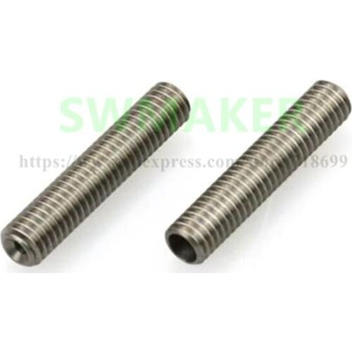 2pcs MK8 extruder ptfe lined throat M6X30mm / M6x40mm 1.75mm pla ANET A8 3D printer part