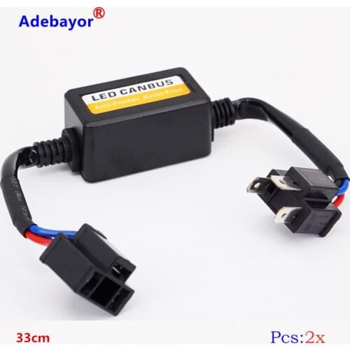 2pcs/lot LED car Warning Canceller Capacitor Error Free Load Resistor LED canbus Decoder for H4 led headlight free shipping
