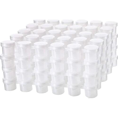 24 Strips Empty Paint Strips Paint Cup Pots Clear Storage Containers Painting Arts Crafts Supplies 144 Pots in Total