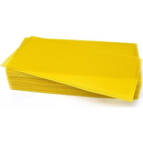 30pcs Honeycomb Bee Wax Foundation Beehive Wax Frames Base Sheets Bee Comb Honey Frame