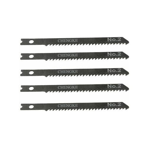 5 Pcs 3.5" Long Jigsaw Blades w Hole for Electric Power Tool NO.2