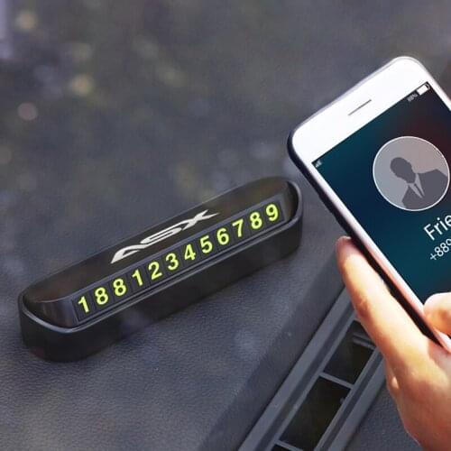 Car Temporary Parking Card Phone Number Card Plate Sticker for Mitsubishi ASX car accessories