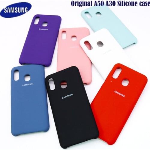 Samsung A50 Case Original Liquid Silicone Soft Protection Back Cover Samsung A50 A30 Case For Galaxy A50 Anti-knock case