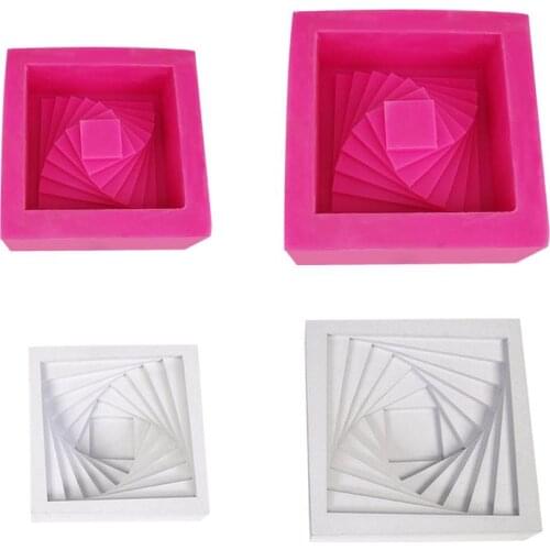 DIY Succulent Cement Flowerpot Molds Storage Box Mould Home Decoration Concrete Planter Pallet Silicone Mold Drop Shipping