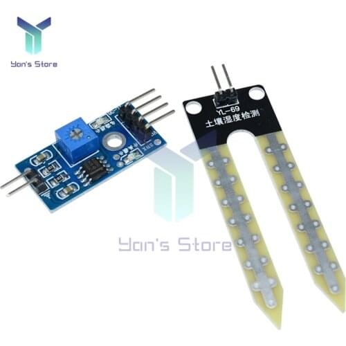 Soil Hygrometer Humidity Detection Module Test Ground Moisture Water Sensor Board DIY Kit for Arduino with Detector Dupont Cable