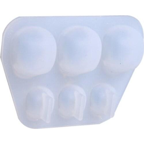 Skull Head Bracelet Beads Silicone Mould Crystal Epoxy Resin Mold DIY Craft Tool AXYD