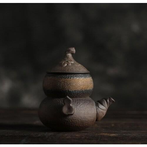Stoneware Kuai Ke Cup Portable Travel Tea Set Hulu Group Ku Ke Cup One Pot One Cup Soaking Teapot