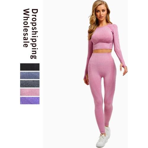 2 Piece Gym Clothing Women Gym Training Set Fitness Workout Sets Outfits For Women Athletic Legging Push Up Bra Sportswear Suits