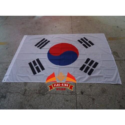 Korea national flag,100% polyster,120*180CM,Anti-UV,Digital Printing,flag king,Korea country banner