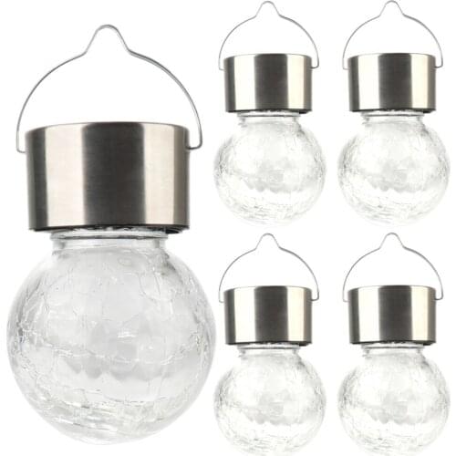 Solar Lamp No Wiring Colorful Waterproof Decorative Lightingr Glass Ball Hanging Lights
