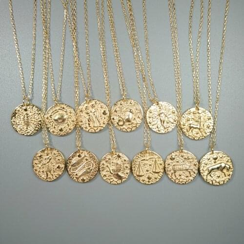Женские кулоны знаки зодиака Leven fancy China At AliExpress