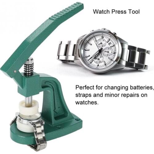 Professional Crystal Watch Press Tool Wristwatch Back Case Cover Pressing with Dies Professional Watch Repair Tool Watchmaker