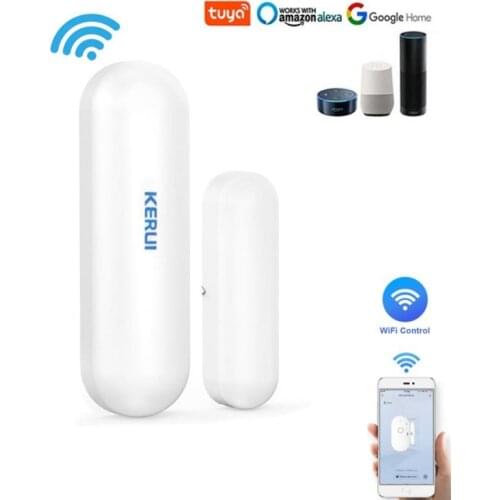 433MHZ Smart Home WiFi Door Sensor Alarm Window Open Closed Detectors Magnetic Switch APP Alert Car Garden Security System