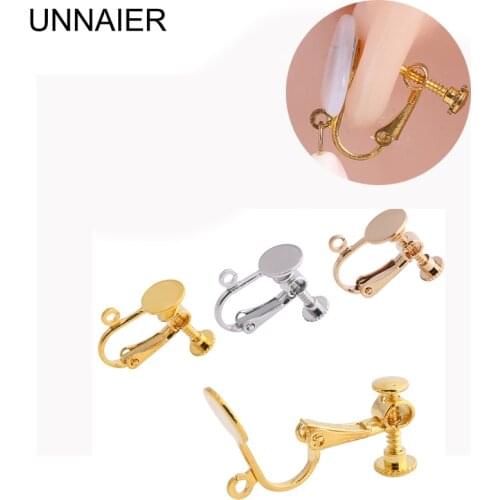 Spiral ear clip female 8mm veneer ear clip artifact without pierced earrings to change ear clip converter