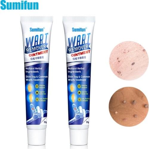 Sumifun Warts Remover Antibacterial Ointment Wart Treatment Cream Skin Tag Remover Herbal Extract Corn Plaster Warts Ointment