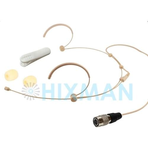 HIXMAN 4019-SA Omnidirectional Headset Headworn condenser Microphone For For SAMSON BT3 CT2 TX-3 UT4 UT5 UT6 Wireless System