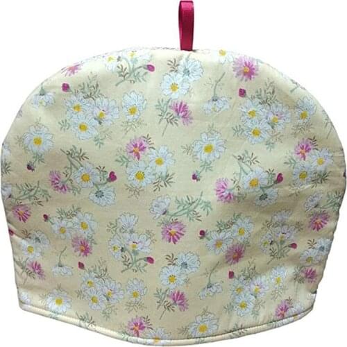 100% New Cotton Tea Cozy Printed Tea Cover Keep Warm Teapot Dust Cover Insulated Kettle Cover Breakfast Warmer Home Decorative