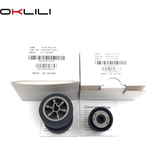 10SETX PA03540-0001 PA03540-0002 Brake and Pick Roller for Fujitsu 6130 Fi-6130 Fi-6130Z Fi-6230 Fi-6140 Fi-6240 Fi-6125 Fi-6225